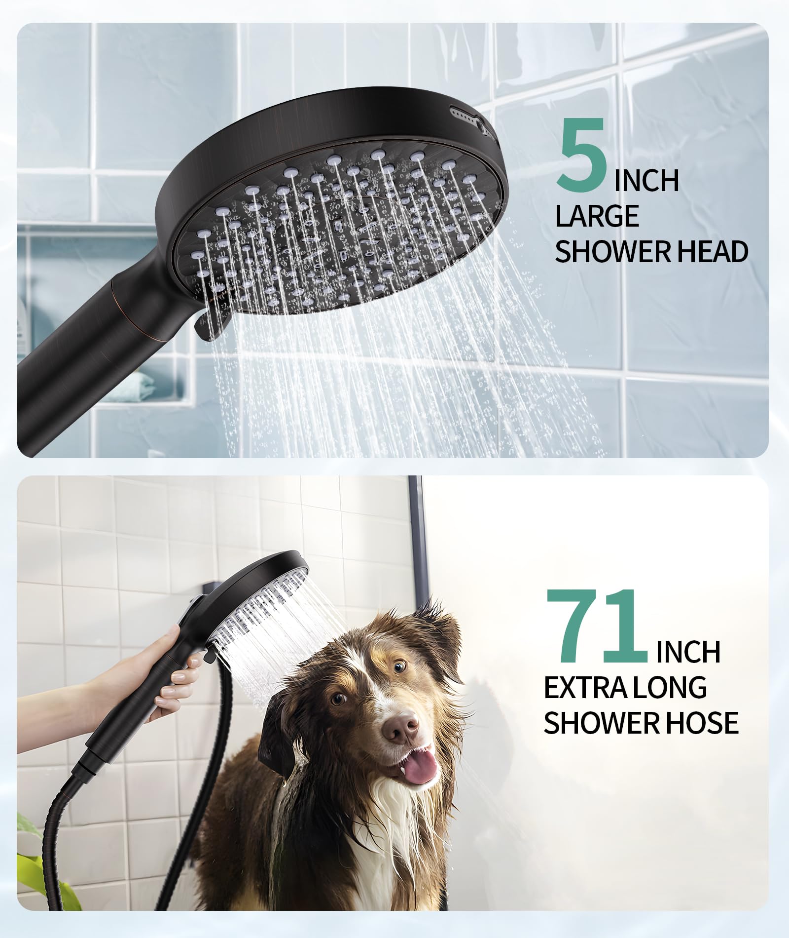 SR SUN RISE self-cleaning silicone nozzles reduce grime and maintenance.