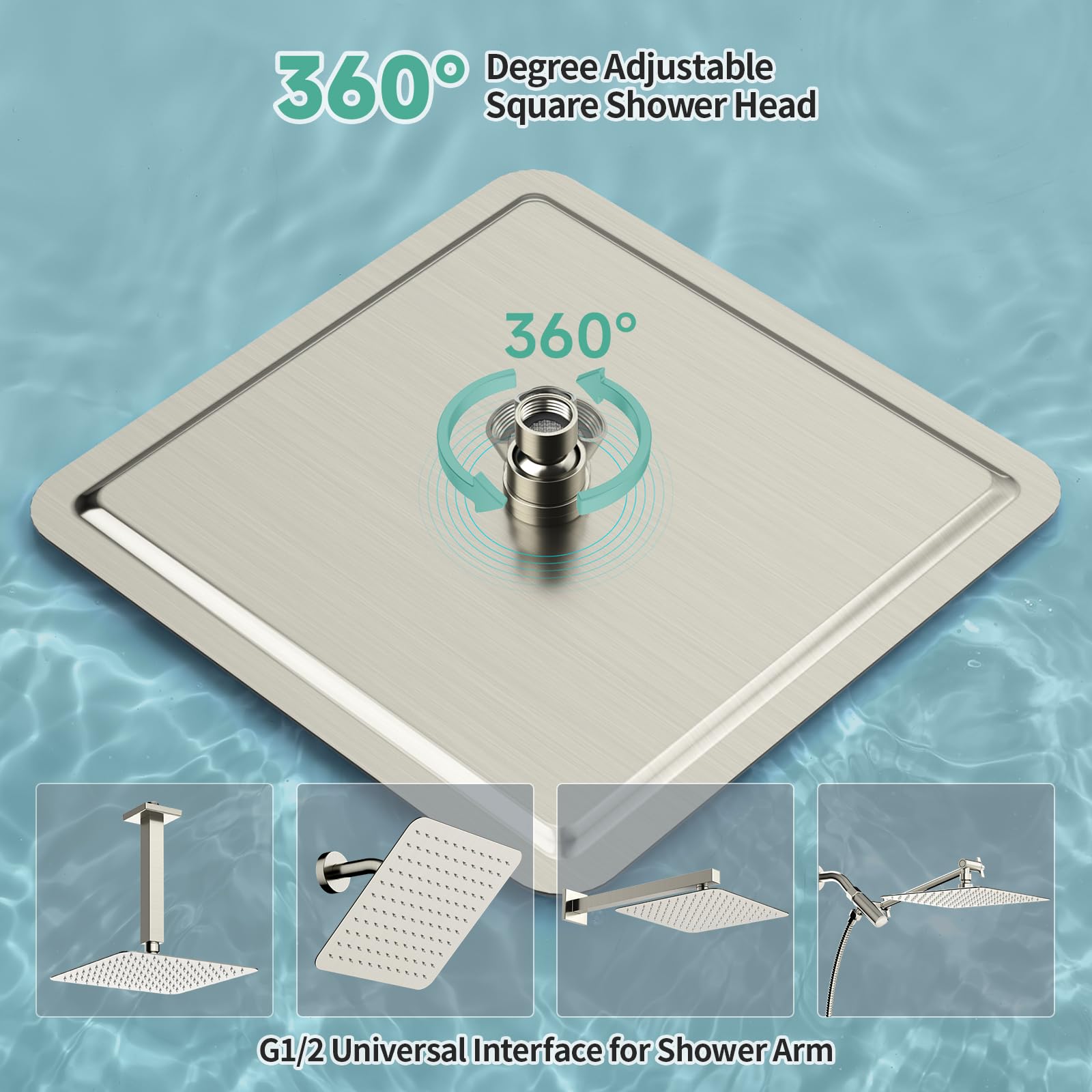 SR SUN RISE 360 swivel ball with 15-degree tilt for full-body coverage