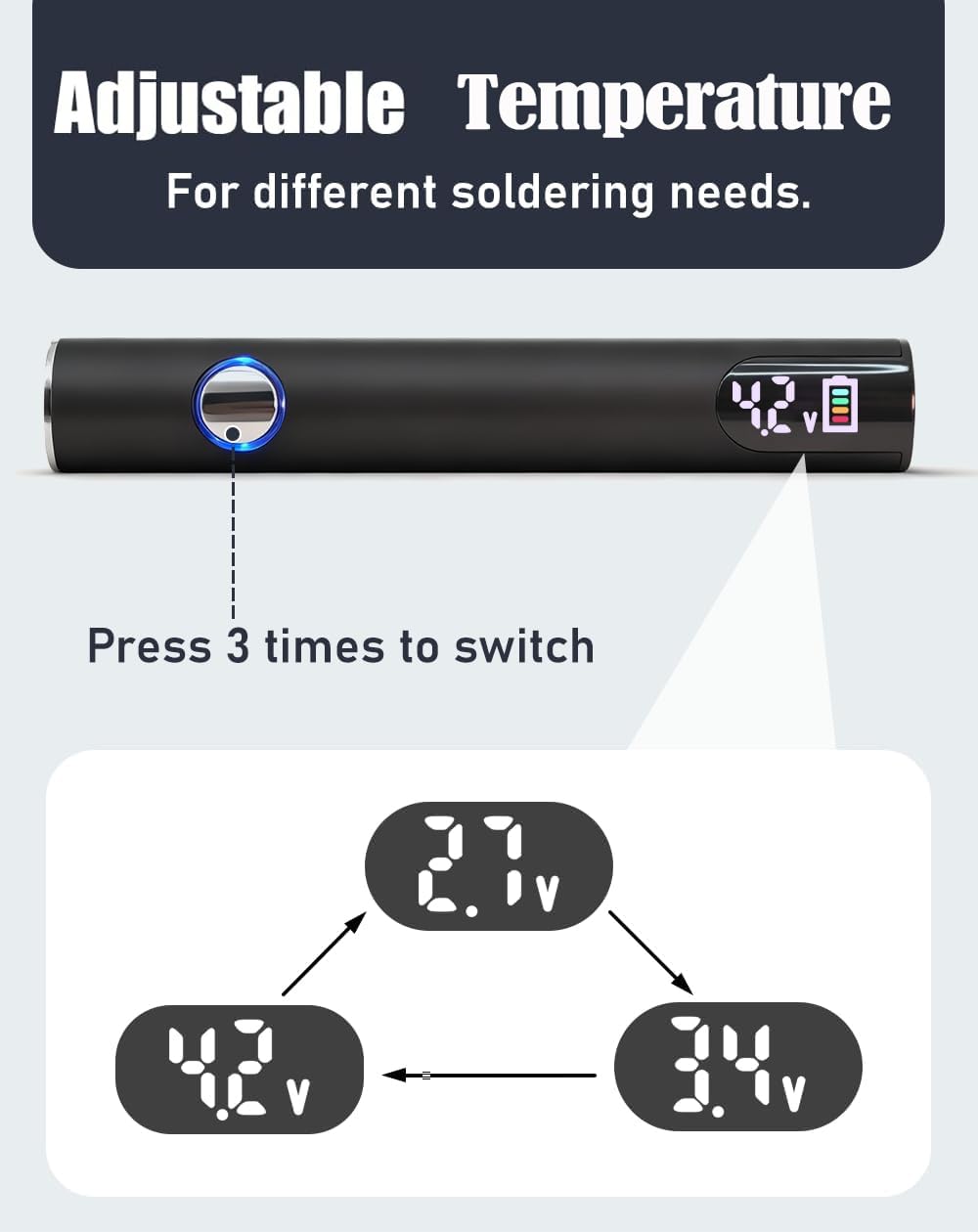SRIBOO soldering pen safety features auto shut-off protects device