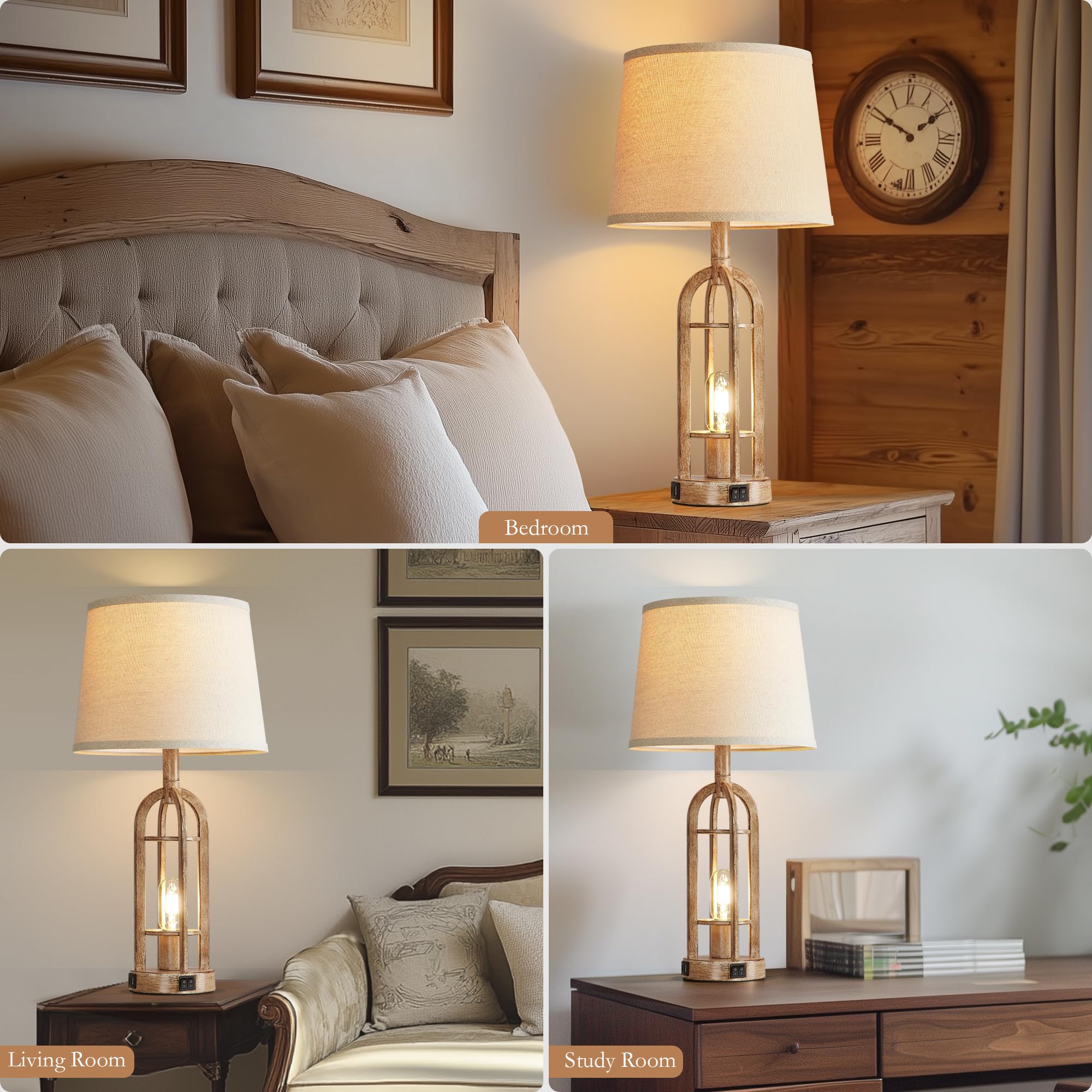 SRJJA LED bulbs provide warm 3000K glow with stable light