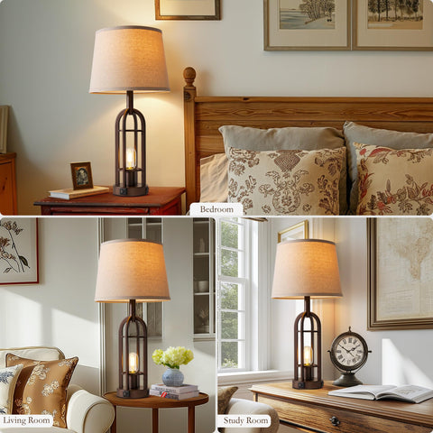 SRJJA base with USB ports for convenient charging from the lamp