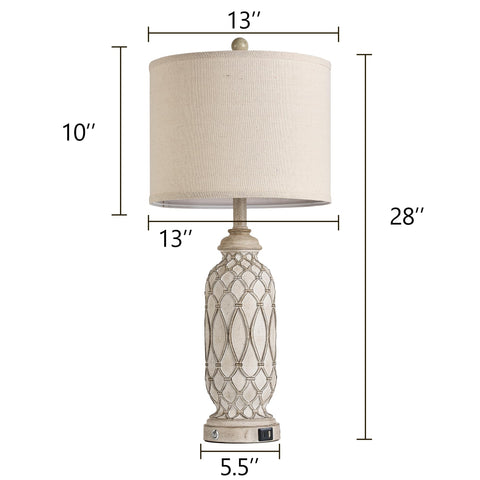 SRJJRS bedside lamps include bulbs for immediate use