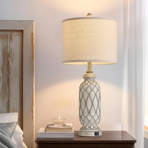 SRJJRS lamp shade close-up highlighting linen texture for warm lighting