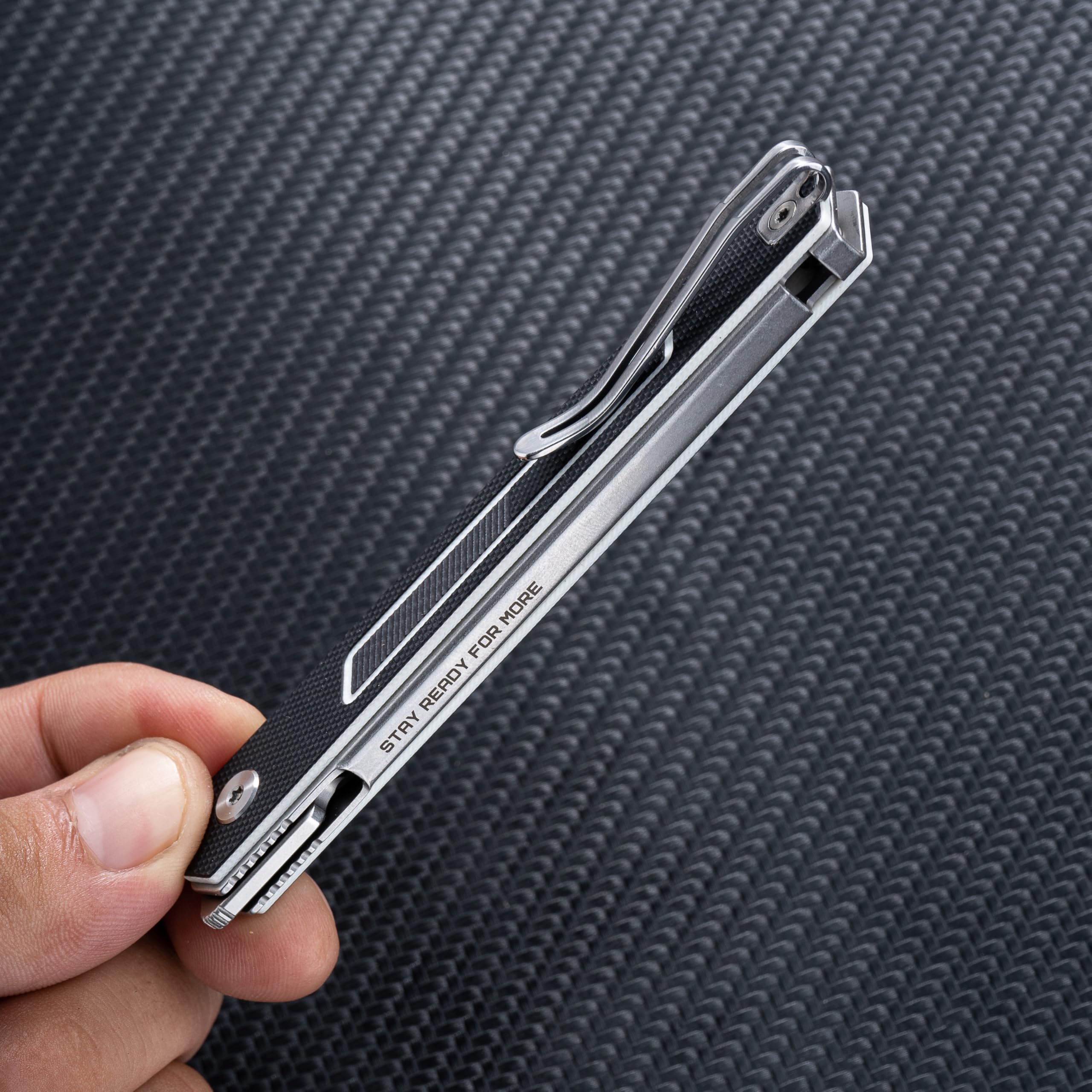 SRM folding knife compact 7.32-inch length for versatile carry.