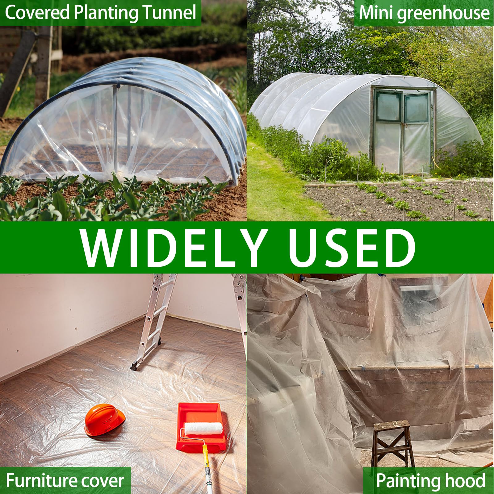 Srmayyi greenhouse film withstands winter snow and summer sun for year-round gardening.