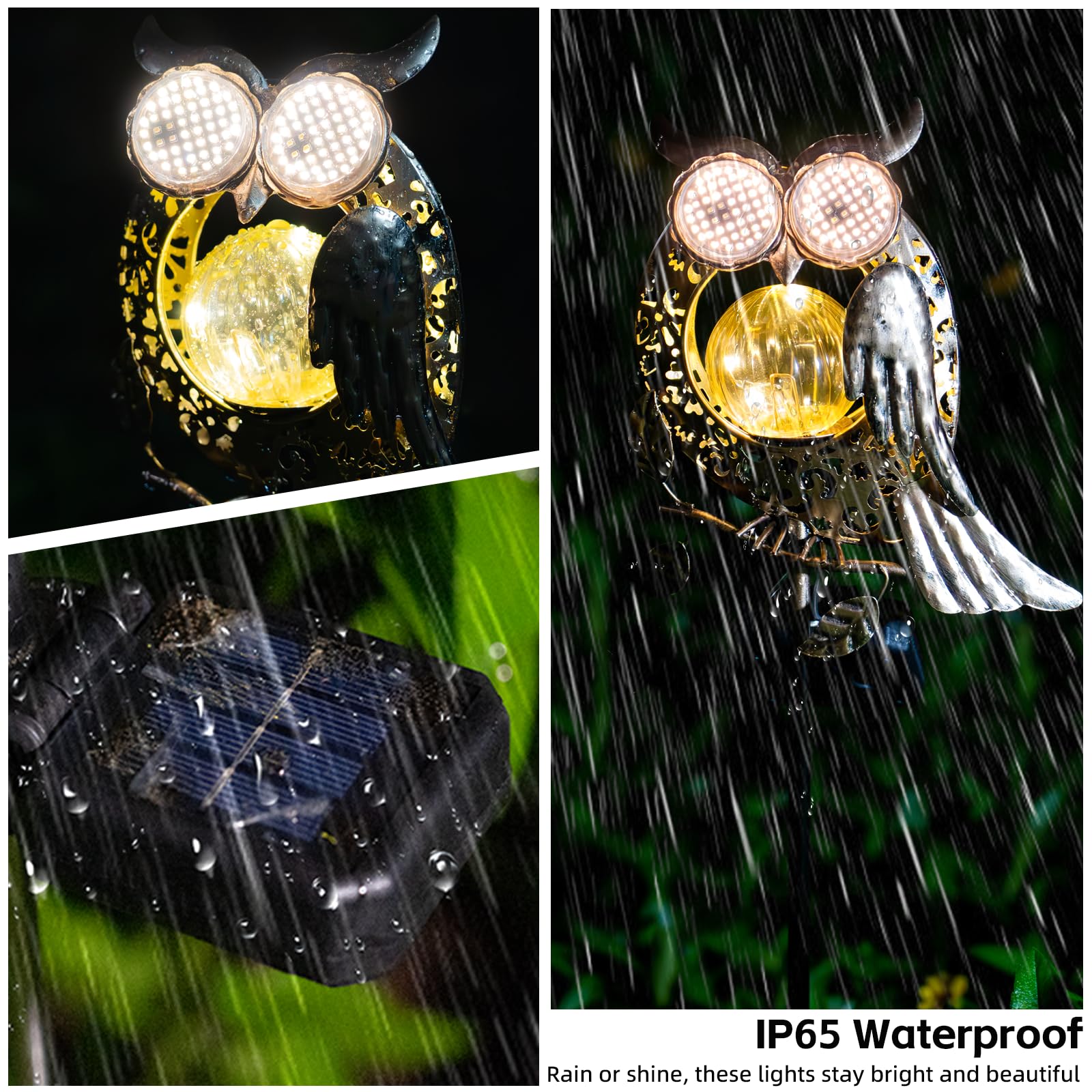SRNPMIU IP65 rated light withstands rain and snow for year-round use