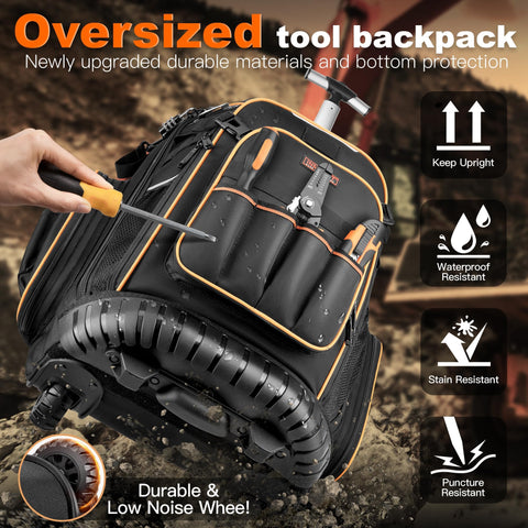 Srotek tool backpack large-capacity compartments for quick tool access