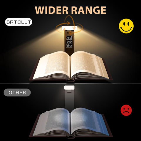 SRTCLLT book light rechargeable via USB-C for long runtimes