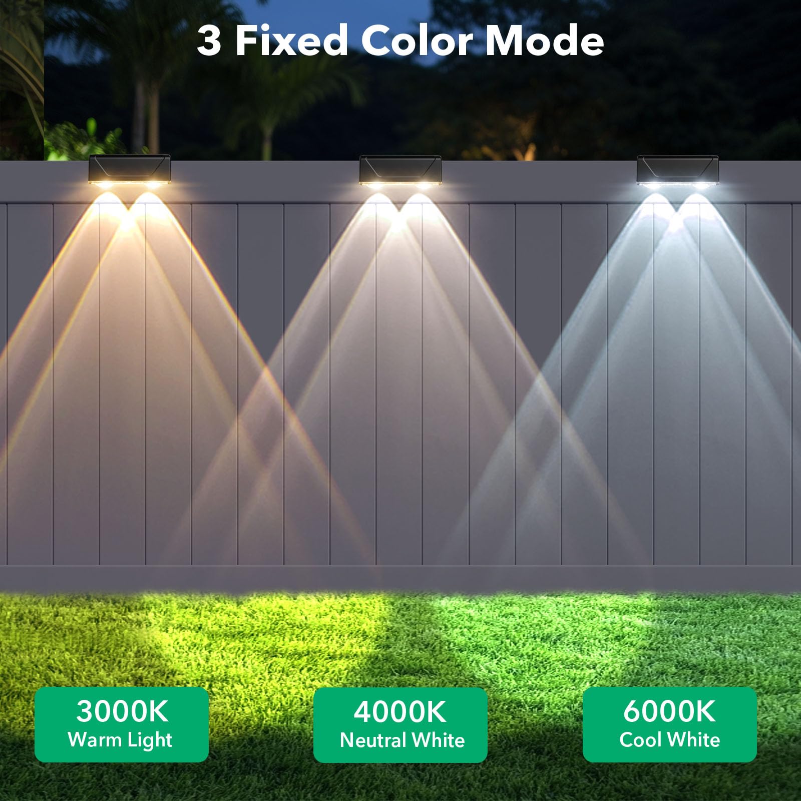 Srtyuo solar fence light adhesive mounting demonstrates easy DIY install