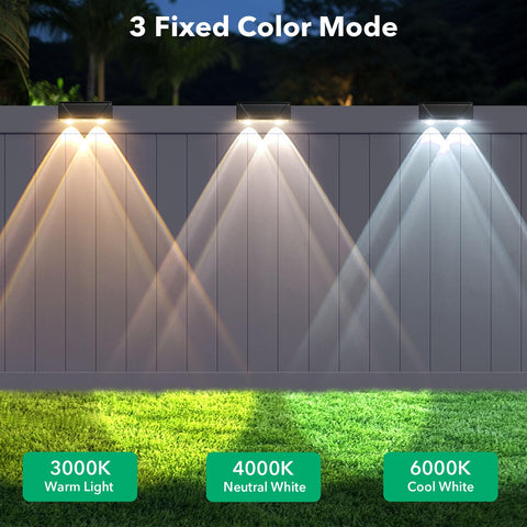 Srtyuo solar fence light adhesive mounting demonstrates easy DIY install
