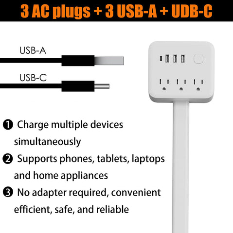 SRXBYWS Outlet Extender Stick ideal behind couch or beside bed setup