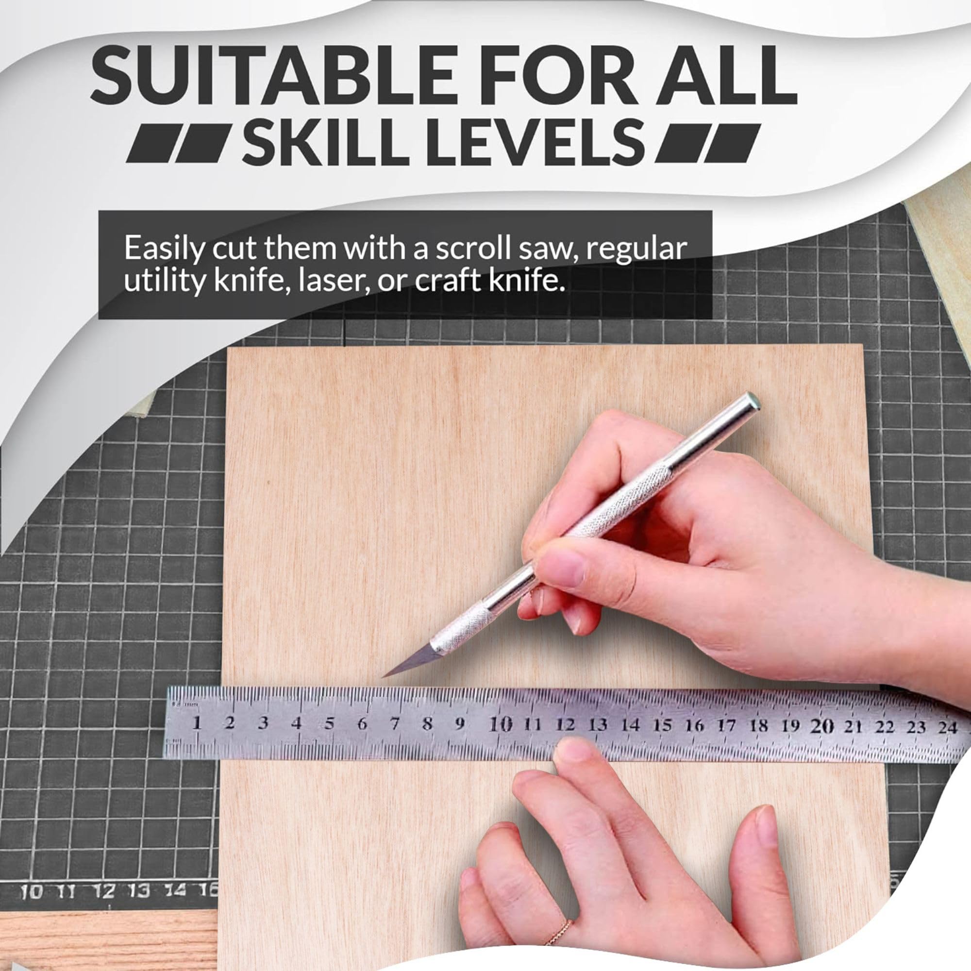 SS Custom poplar-core basswood sheets are sturdy and true to size