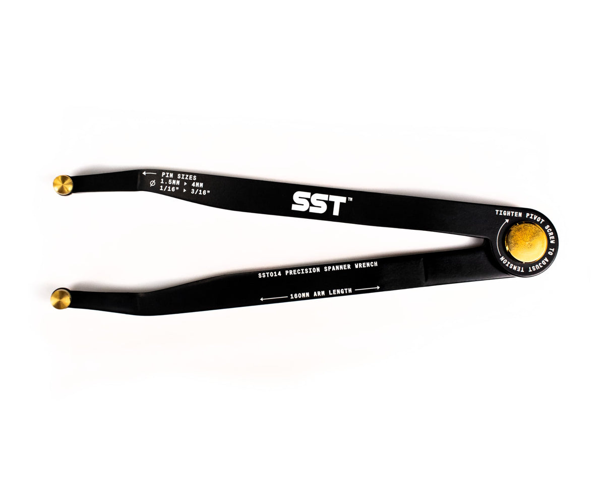 SST Precision Spanner Wrench with 12 pin sizes for tricky fasteners.