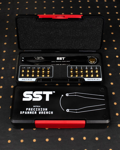 Sturdy SST spanner with metal pin set for reliable engagement.