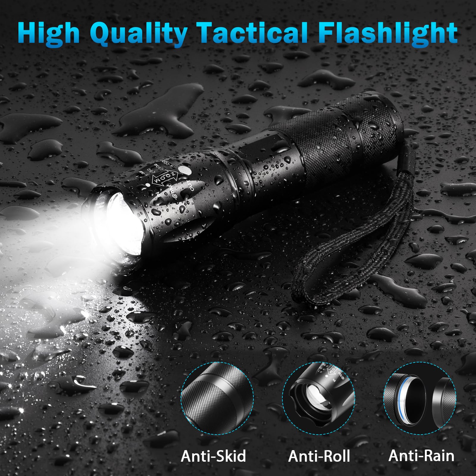 Staarricc AAA or 18650 battery option for flexible power choices.