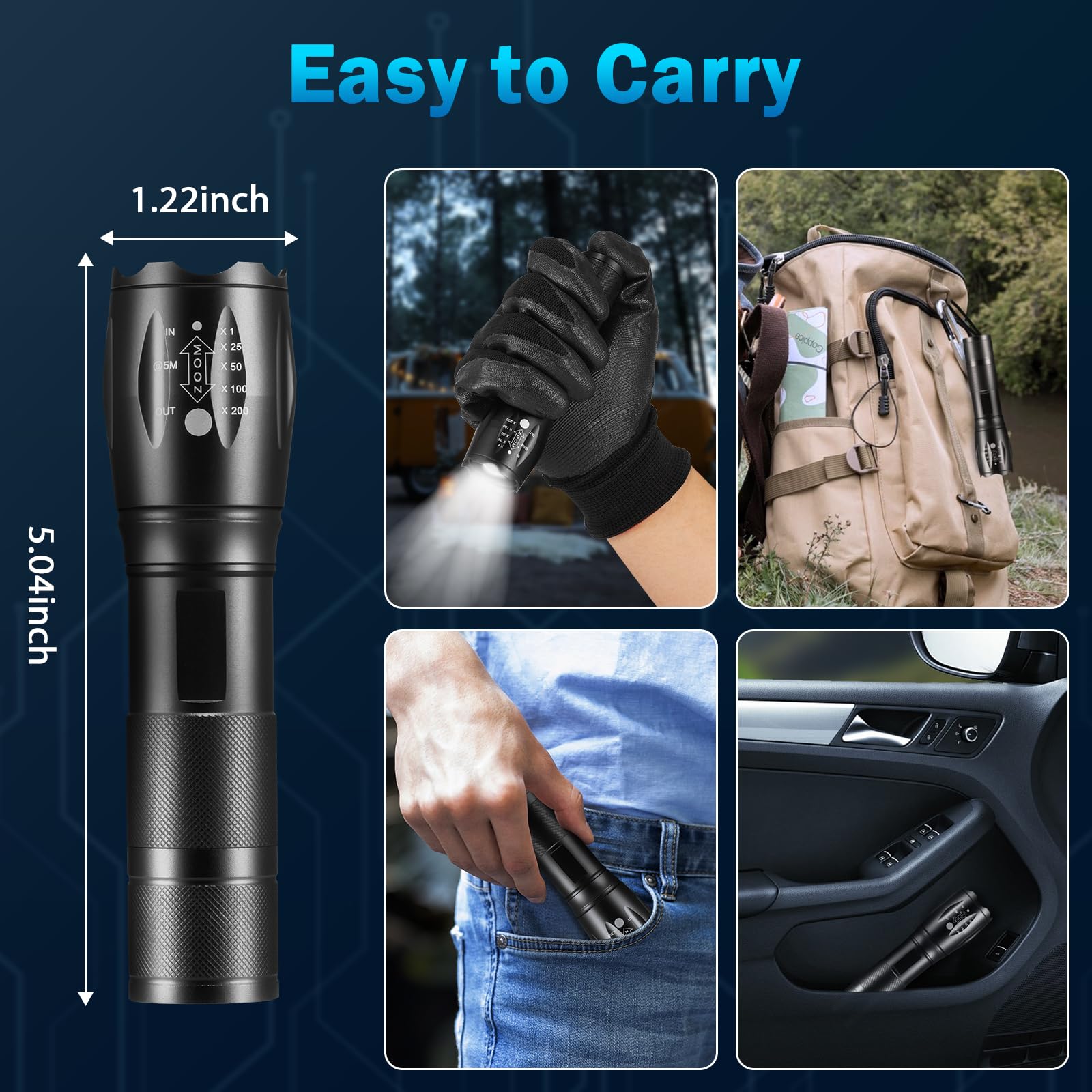 Staarricc durable metal construction highlights rugged, waterproof design.