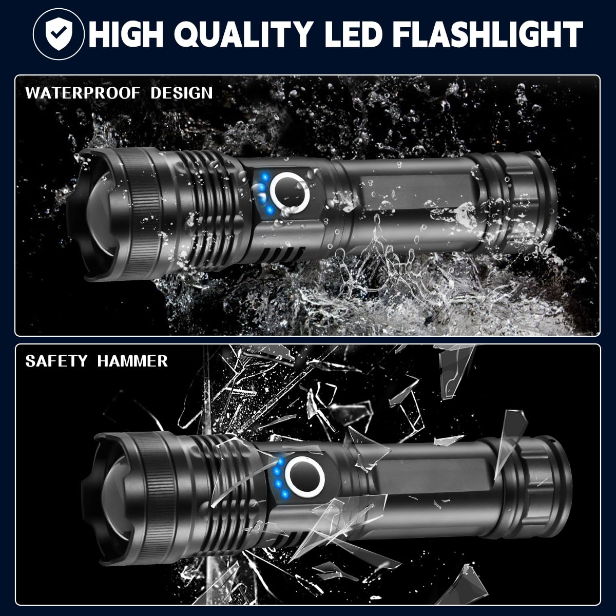 Staaricc rugged waterproof aluminum body endures rain, snow, and rough handling