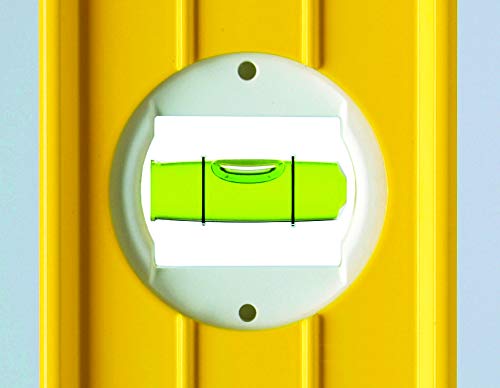 Calibration button on the Stabila 36548 enables quick zeroing.