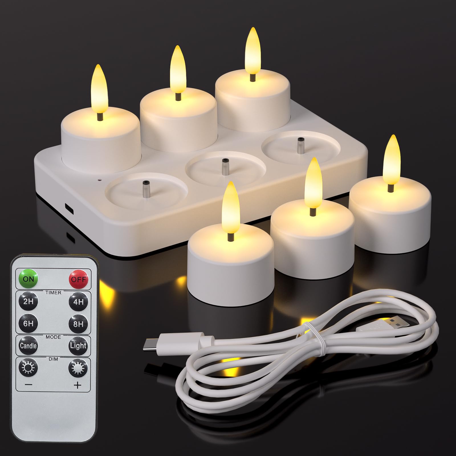 Staerysky flameless tea light base for safe, elegant table decor.