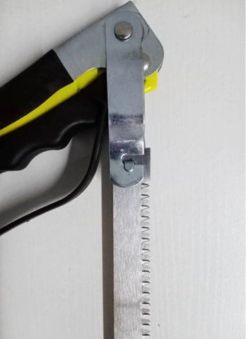Stainless Butcher Hand Hacksaw handle grip demonstrates comfortable control for extended use.