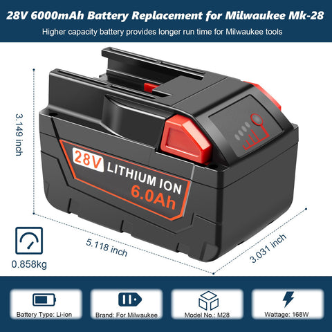 Stairlie 6000mAh Li-Ion battery delivers extended working hours.
