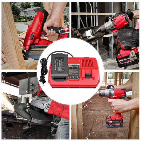 Stairlie battery in use with Milwaukee tools.