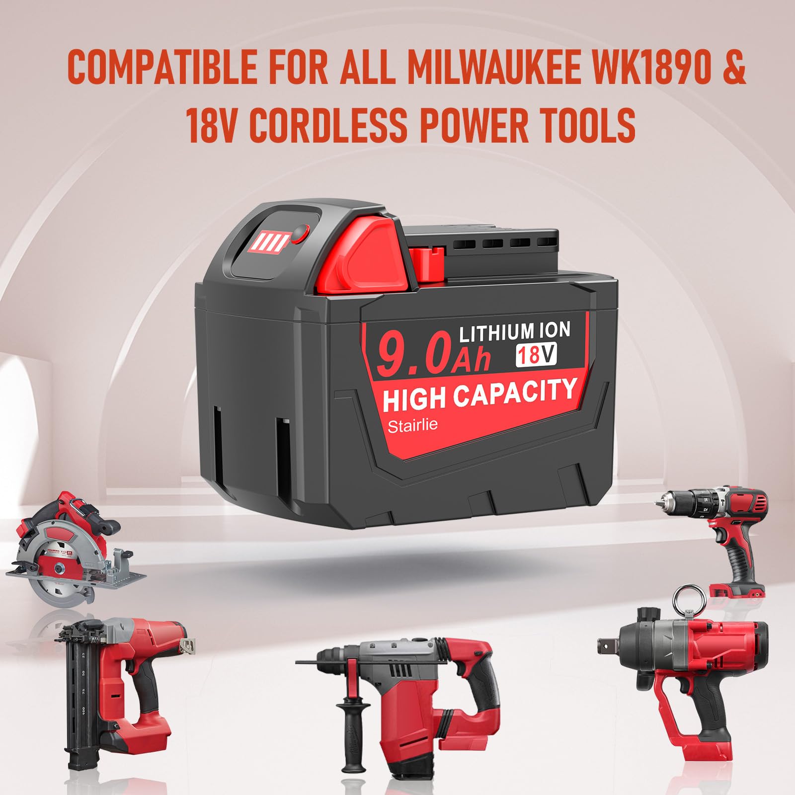 Stairlie 9Ah battery charging quickly for tough job days