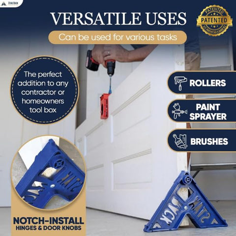 Stak Rack fits 2 inch thick doors and trims for versatile applications