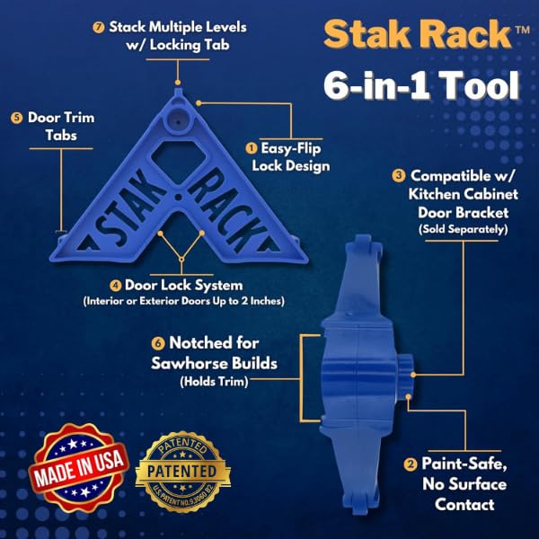 Stak Rack drying rack with multi-level shelves saves space during projects
