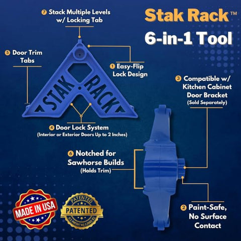 Stak Rack drying rack with multi-level shelves saves space during projects