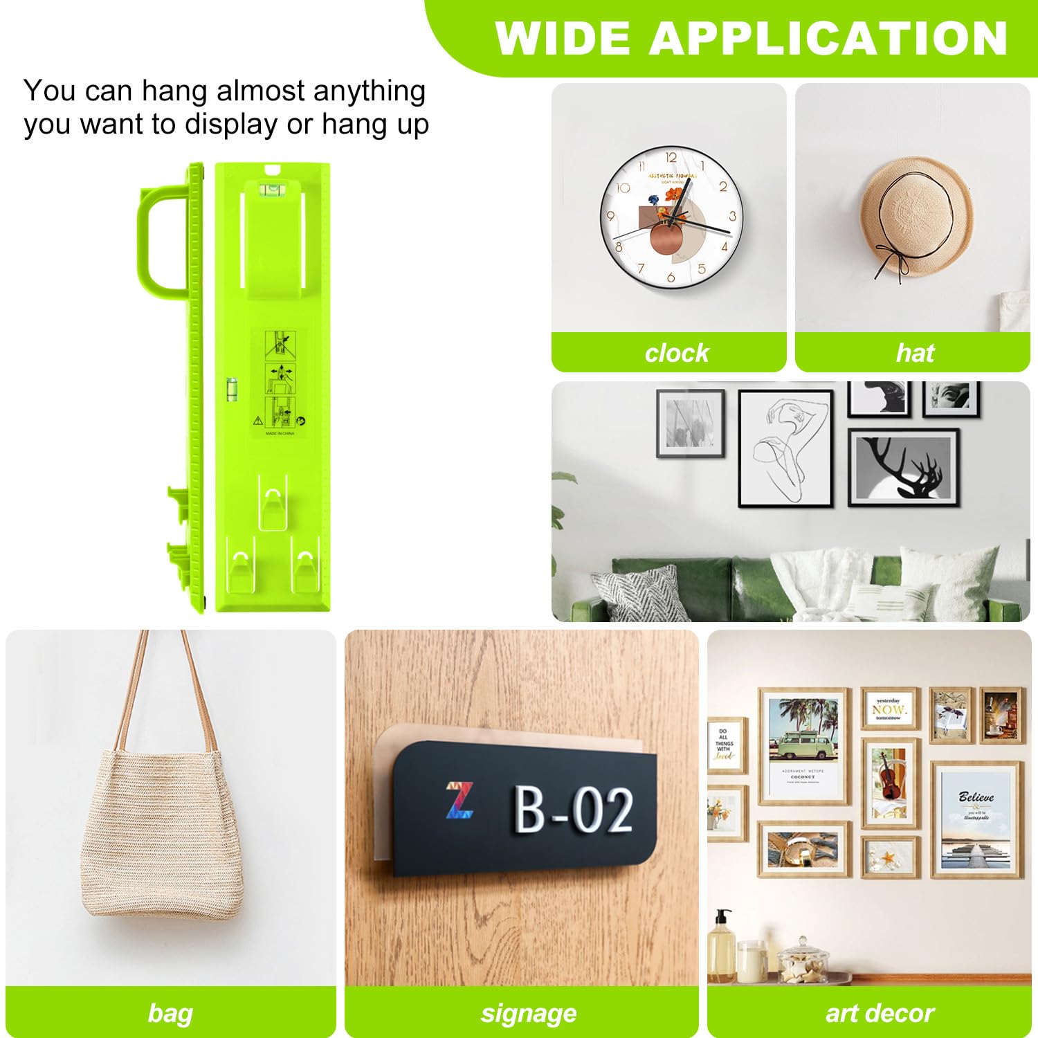 Stalishare heavy duty ABS construction for safe wall hanging