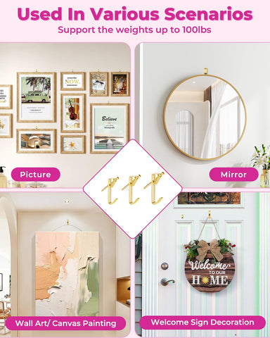 Stalishare assorted hooks provide flexible options for different frames.