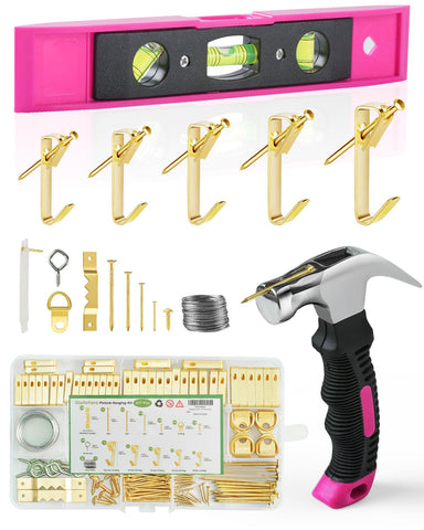 Stalishare magnetic hammer for precise nail placement during wall hangs.