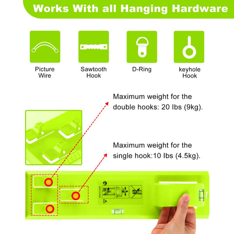 Stalishare quick hanging process for frames and mirrors