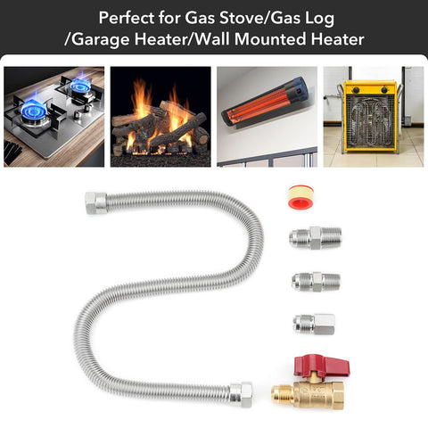 Stanbroil 1/2-inch flare to 1/2-inch NPT coupling for reliable connections.
