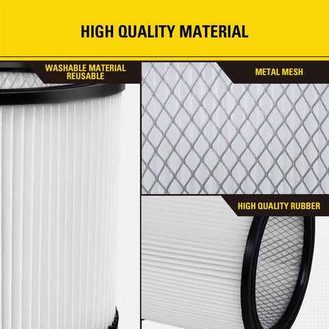 Stanley 08-2566B pleated design provides more surface area to reduce clogging.