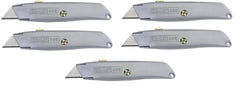 Stanley 10-099 retractable knife blade in action for precise cuts