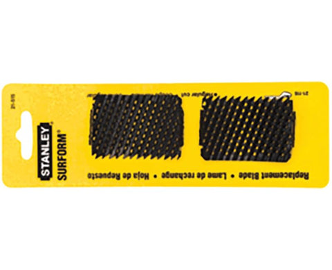 Stanley 2-1/2 inch Surform blade pack designed for precise shaping and stock removal.