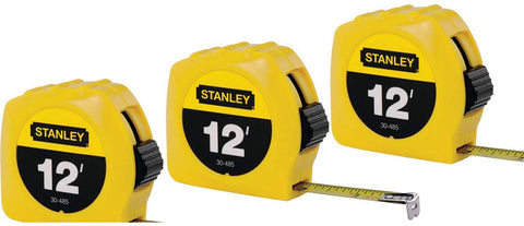 Stanley 30-485 tape rule with high-contrast blade improves readability on-site.