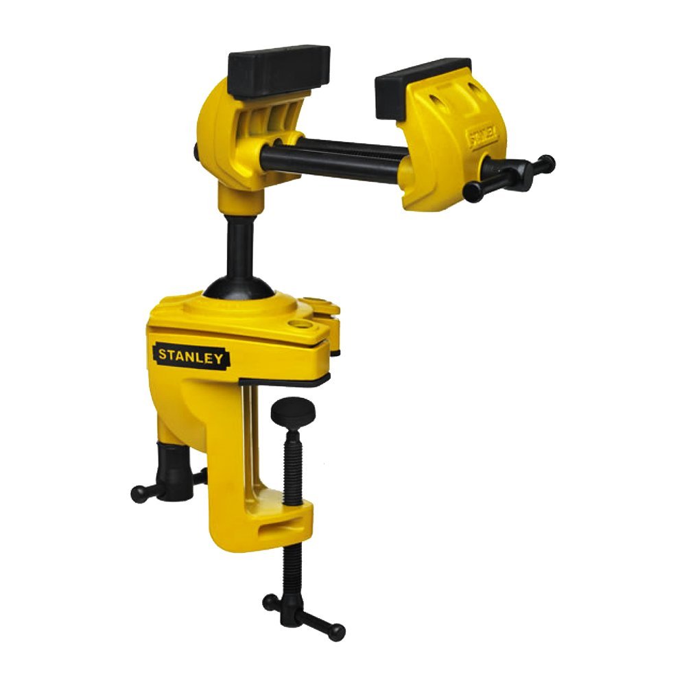 Stanley 83-069M Maxsteel vise front view shows versatile clamping for crafts