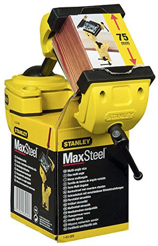 Stanley 83-069M vise attached to work surface for quick setup