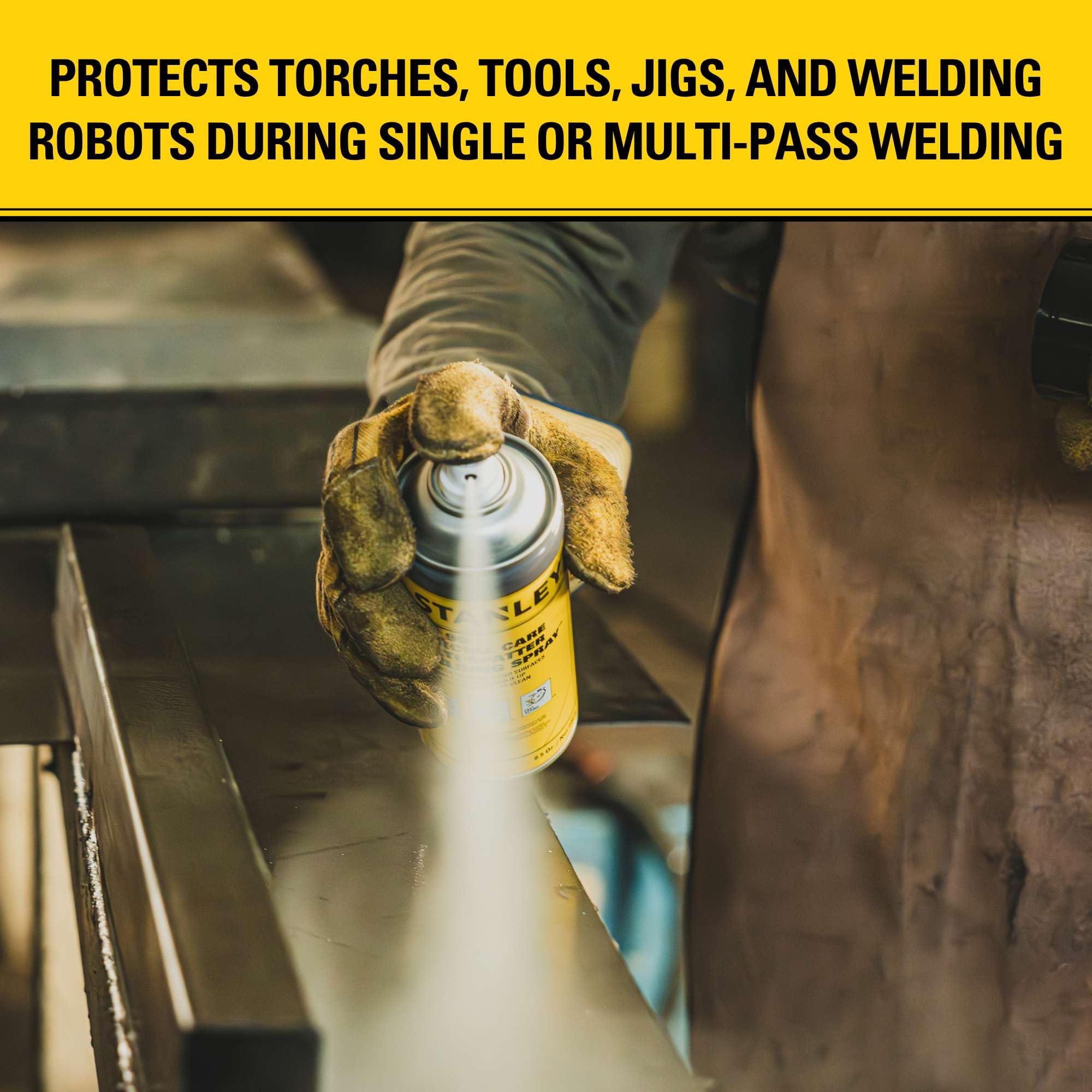 Stanley AP90 protects welding surfaces from spatter buildup