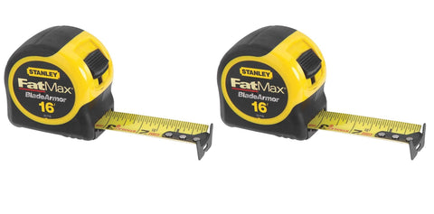 STANLEY FatMax 16' tape with BladeArmor on the first six feet.