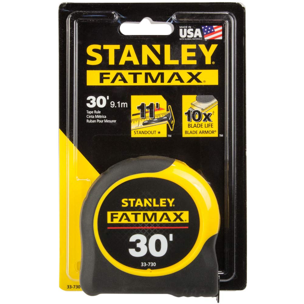 STANLEY FatMax Mylar film coating boosts blade durability.