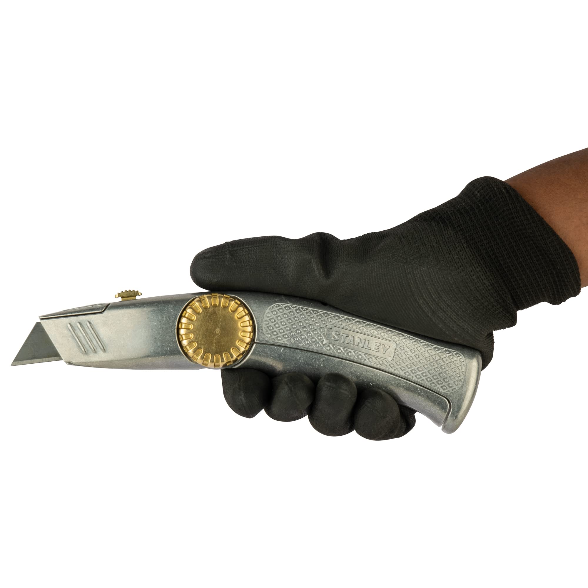 Stanley FatMax Snap Off Knife Pro ergonomic handle reduces fatigue