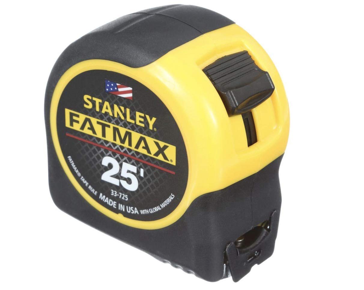Stanley FatMax 25 ft tape measure with BladeArmor for durable on-site measurements