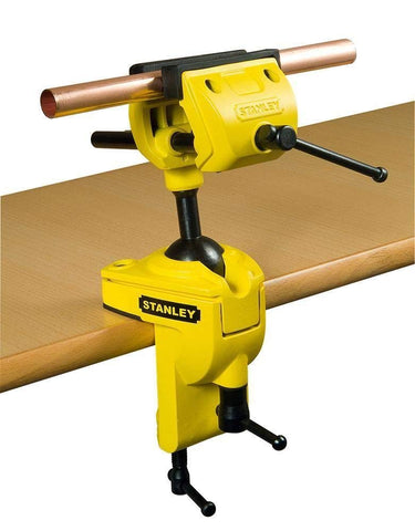 Bright yellow and black STANLEY design adds visibility on busy benches.