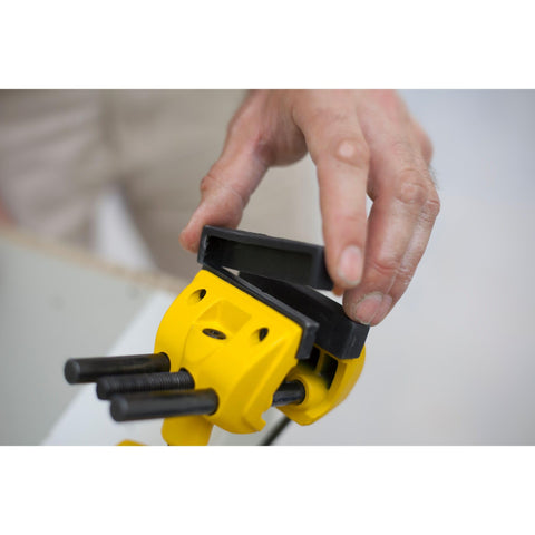 Rigid metal construction gives durability for repeated use.