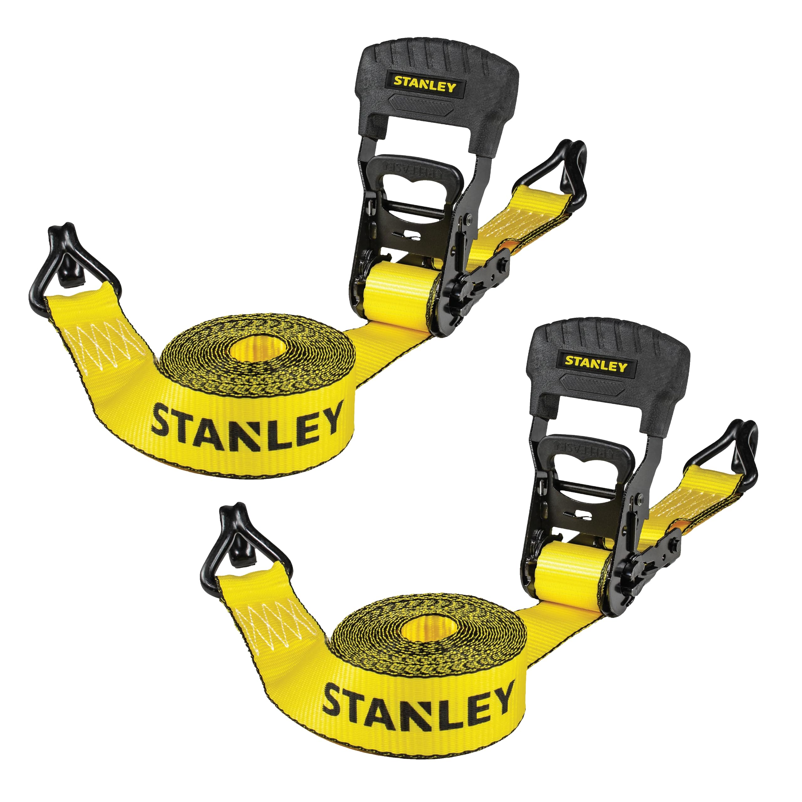 STANLEY S1007 strap closeup with reinforced edge for durable securing of cargo.