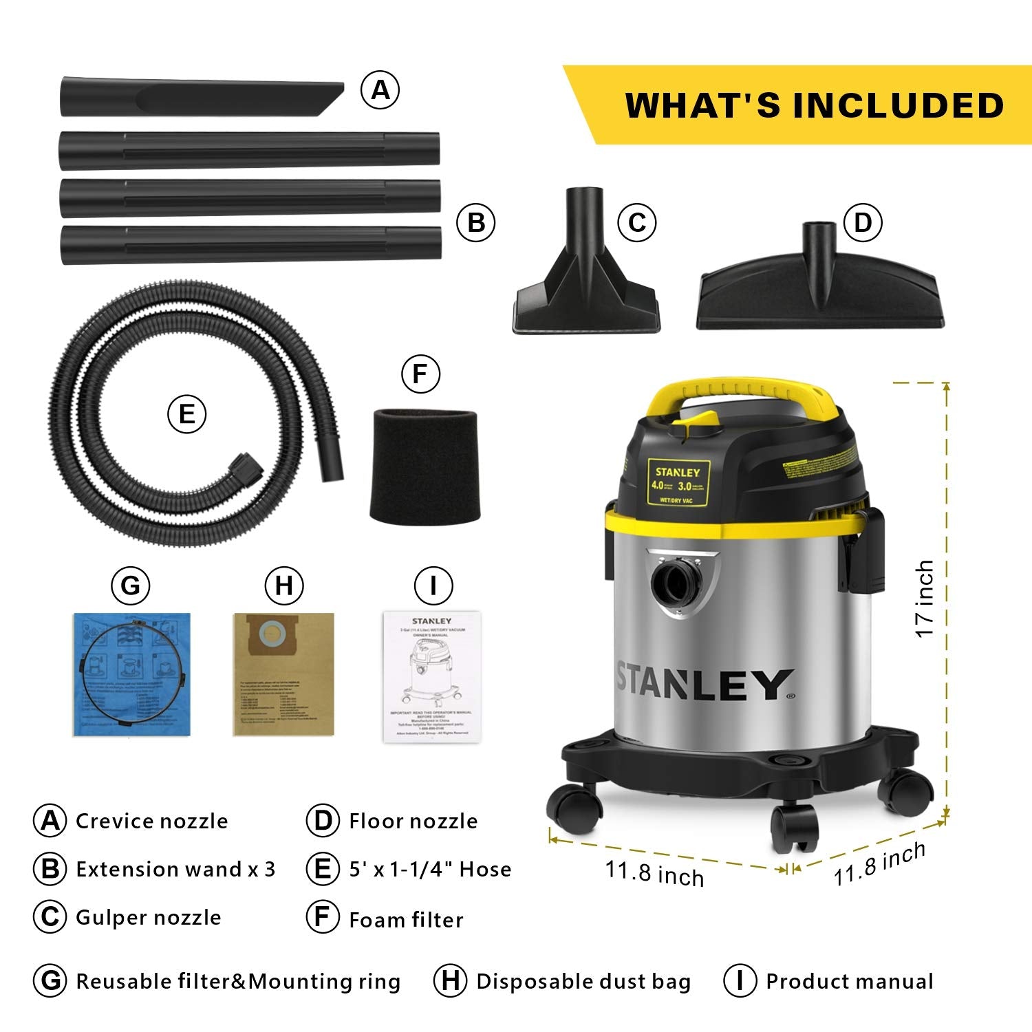 Stanley SL18136 rear blower port ready for quick debris blowing